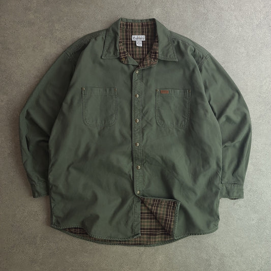 Carhartt Denim Snap Front Shirt Jacket