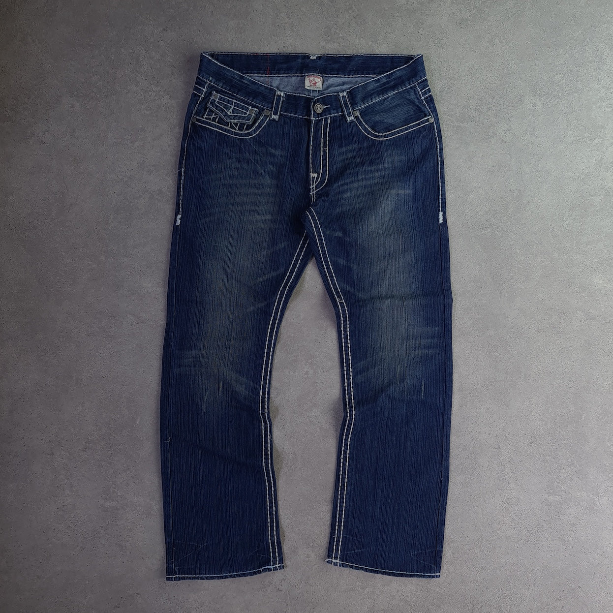 Y2K True Religion Joey Super T Twist Flare Jeans