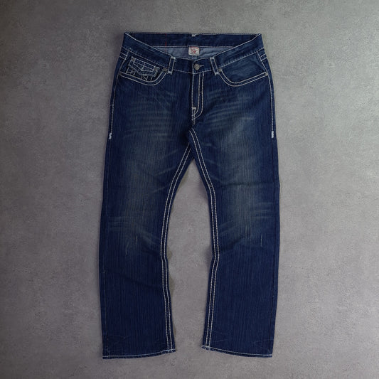 Y2K True Religion Joey Super T Twist Flare Jeans