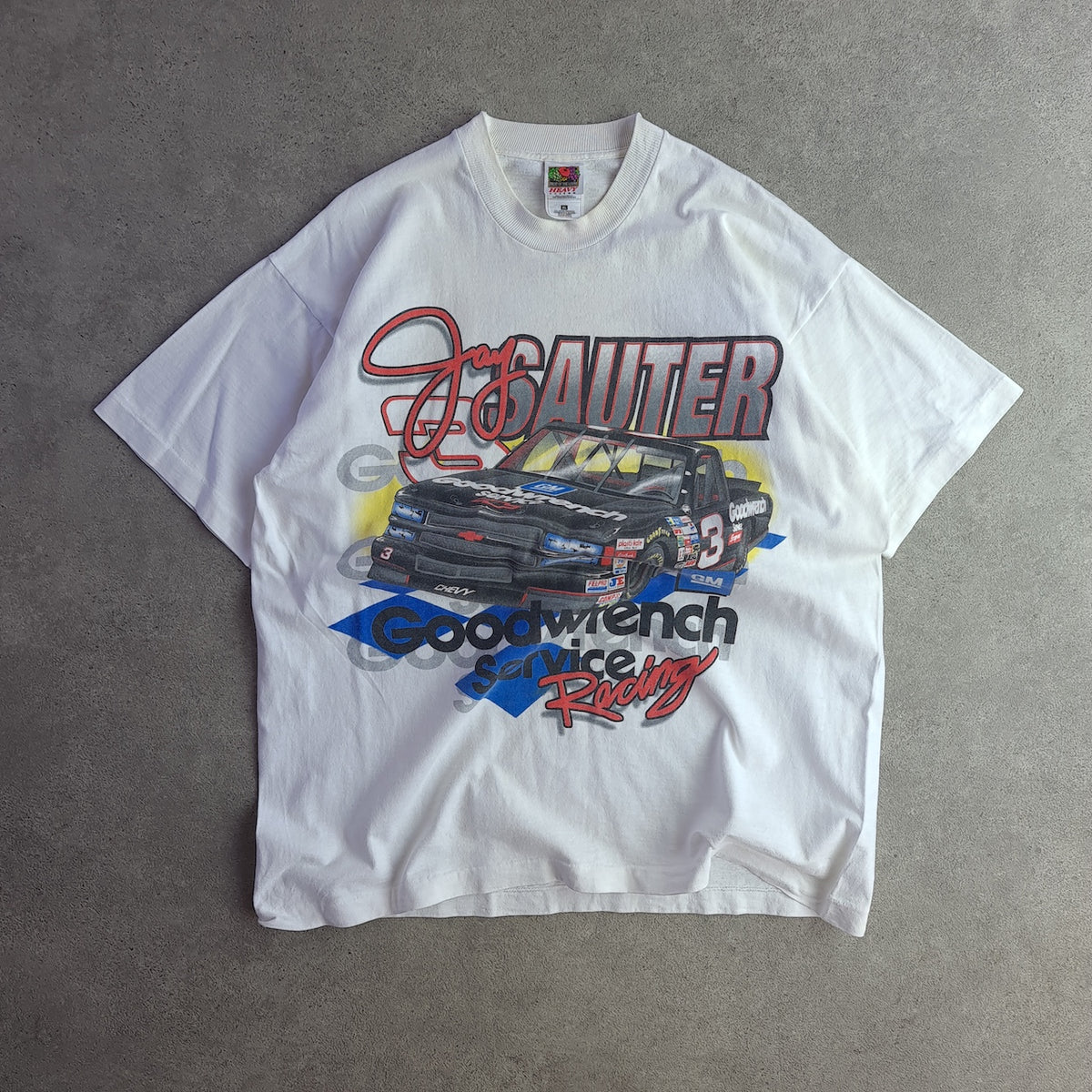 Vintage 90s Jay Sauter Nascar Goodwrench Service Racing T-Shirt