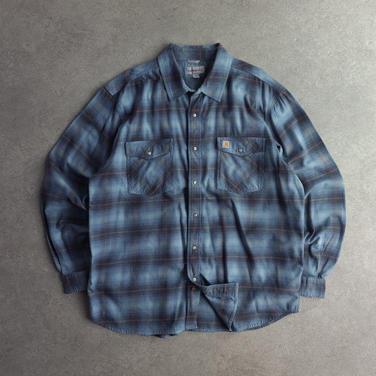 Carhartt Rugged Flex Hamilton Plaid Pearl Snap Shirt