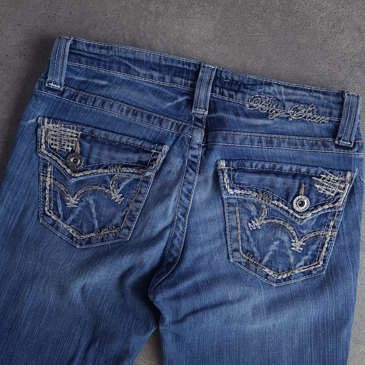 Y2K Big Star Maddies Mid Rise Light Wash Jeans