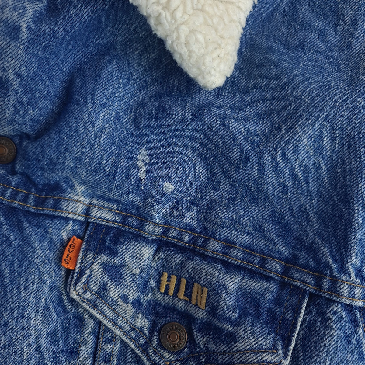 Vintage 80s Levi's Sherpa Lined Denim Jacket