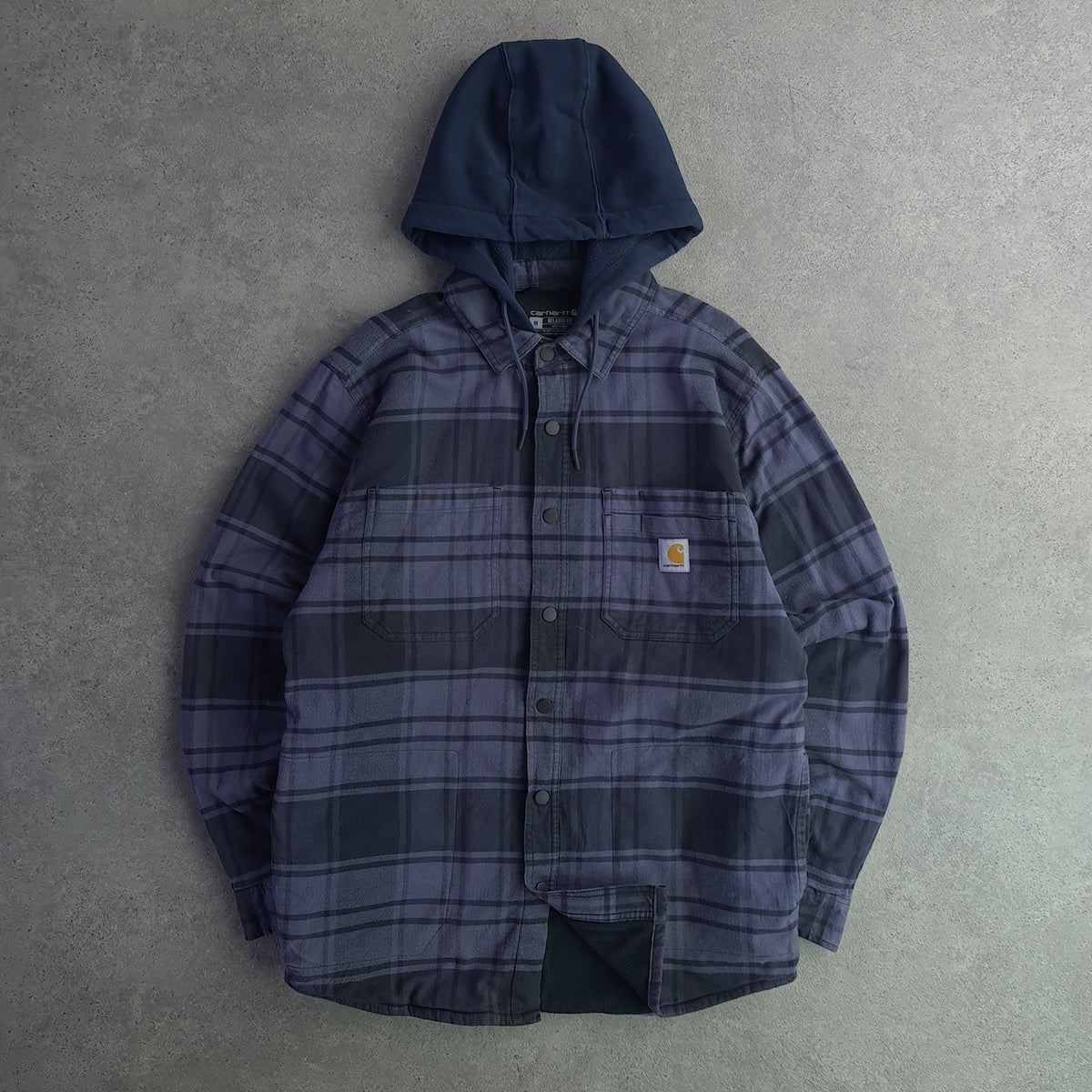 Carhartt Relaxed Fit Hooded Flannel Shirt Shacket