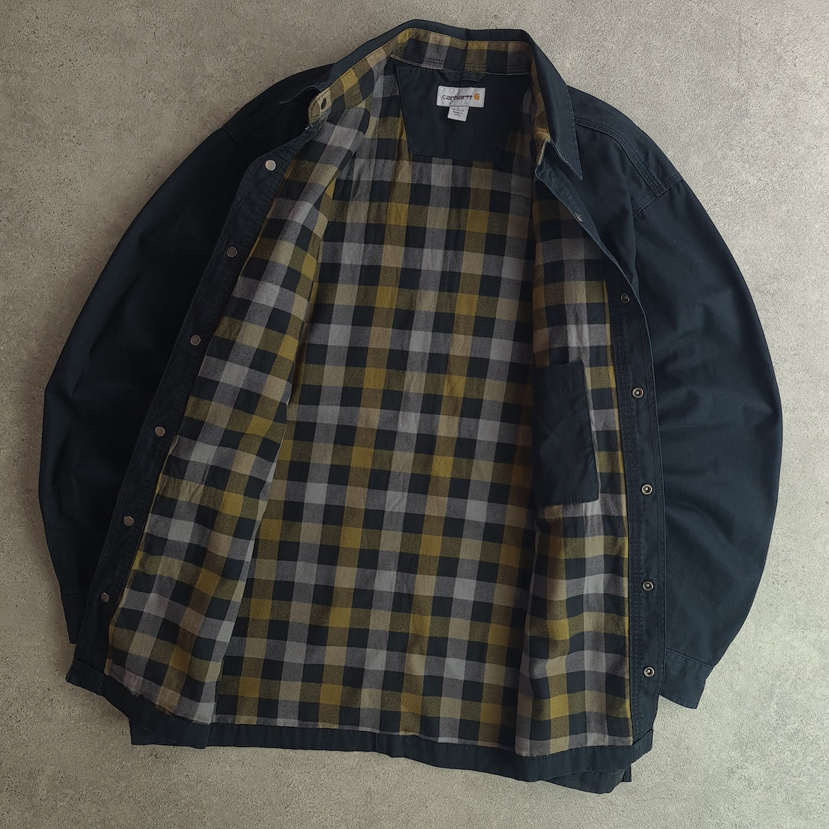 Carhartt Denim Snap Front Shirt Jacket