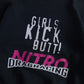 Vintage Girls Kick Butt Drag Racing Sweatshirt