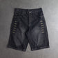 Y2K Lacoste Dark Wash Embroidered Baggy Denim Jorts