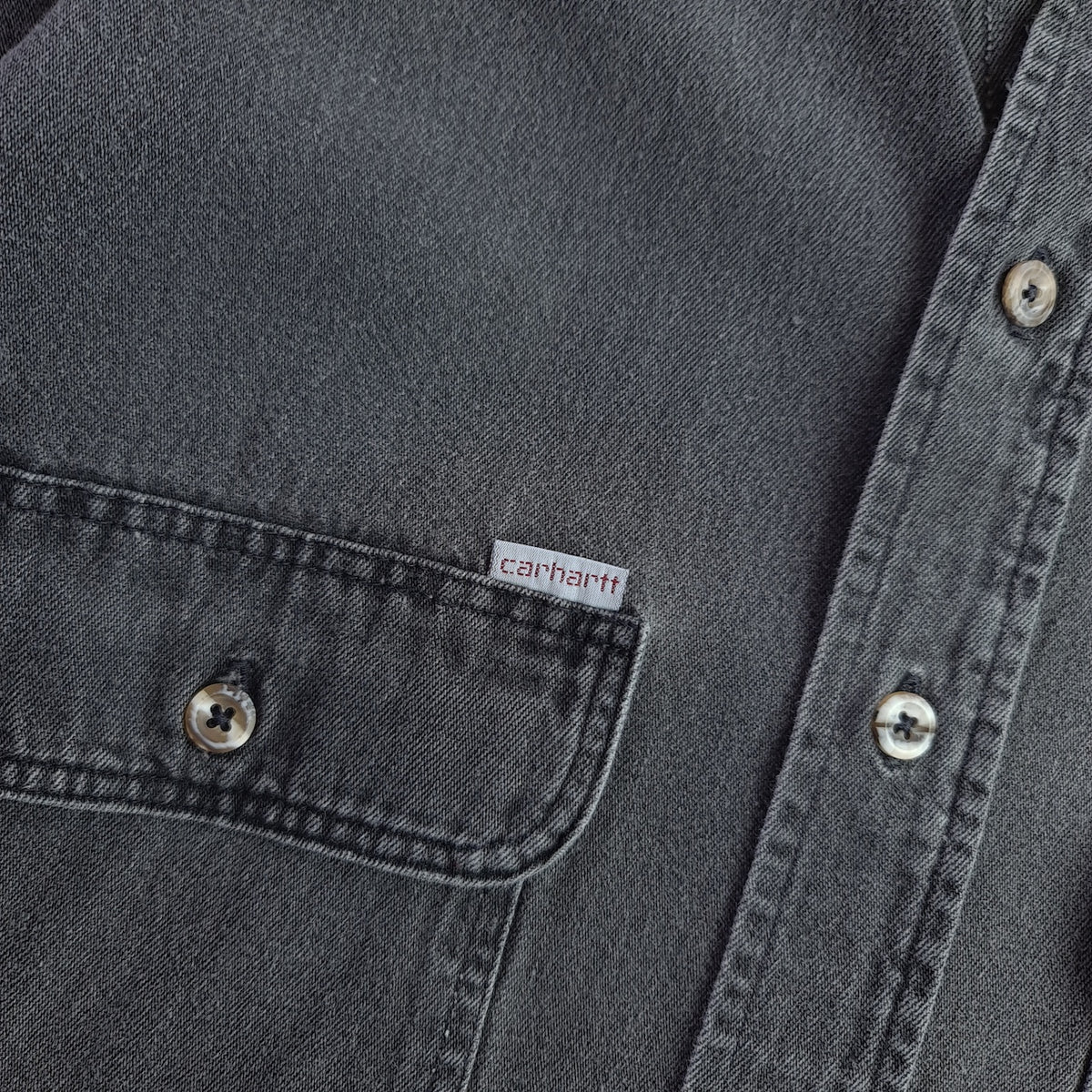Vintage Carhartt Denim Long Sleeve Shirt
