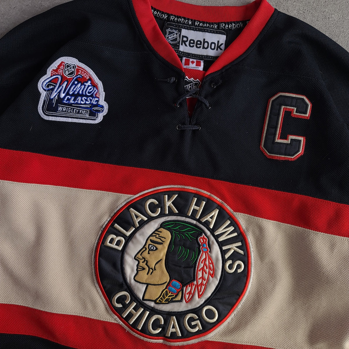 Reebok Chicago Blackhawks NHL 2009 Winter Classic Jersey