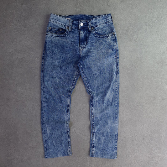Y2K True Religion Geno Relaxed Slim Acid Wash Jeans
