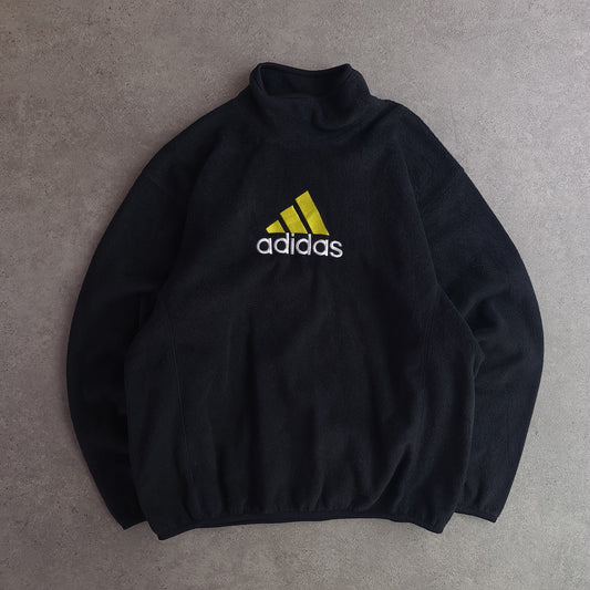 Vintage 90s Adidas Mock Neck Fleece Sweatshirt