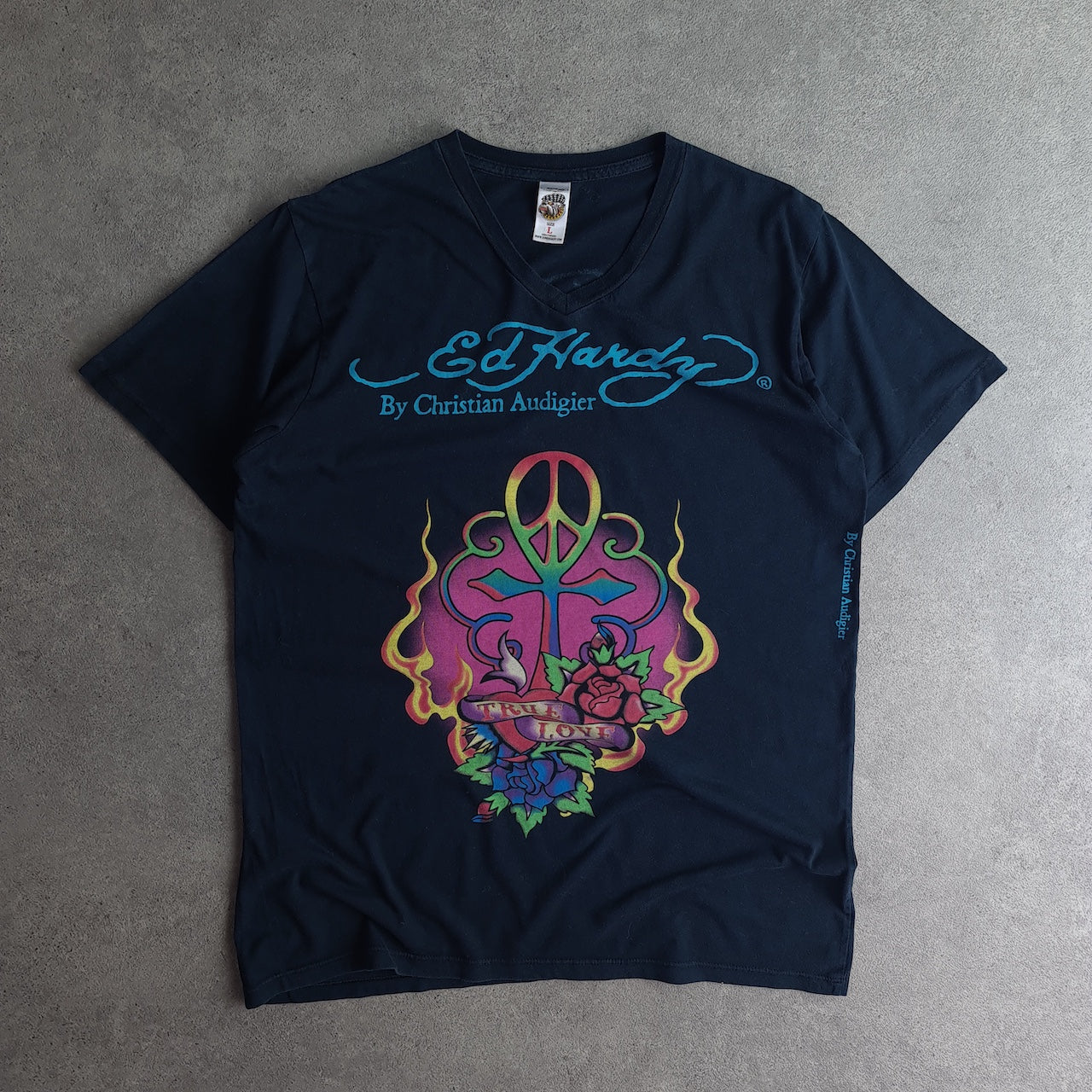 Y2K Ed Hardy True Love V-Neck T-Shirt
