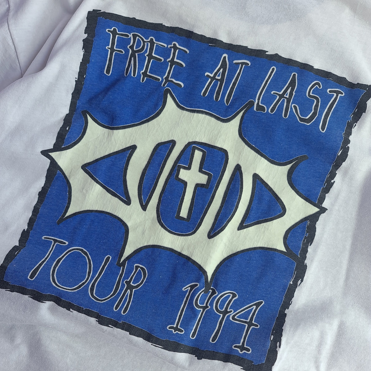Vintage 90s DC Talk Free At Last Tour 1994 Back Print T-Shirt