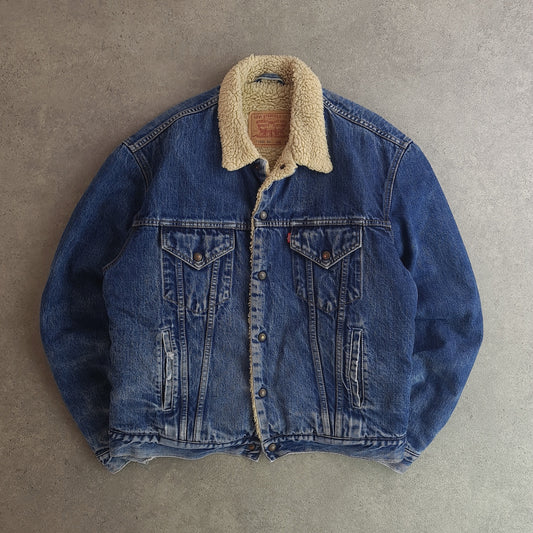 Vintage Levi's Distressed Sherpa Denim Jacket