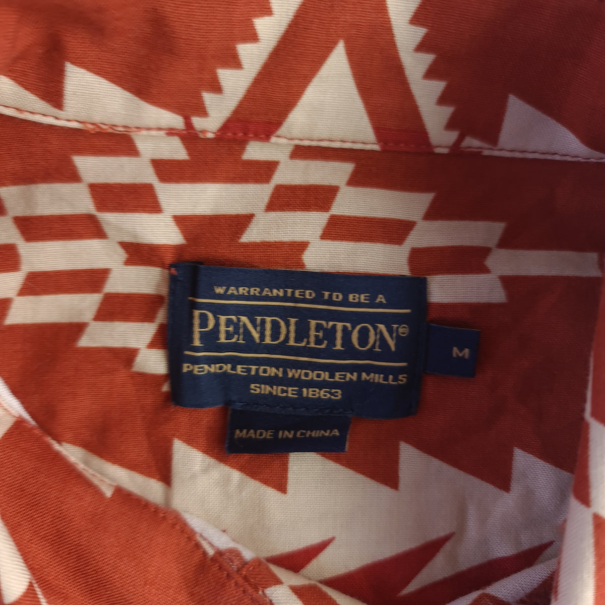 Pendleton Aztec Pattern Short Sleeve Shirt
