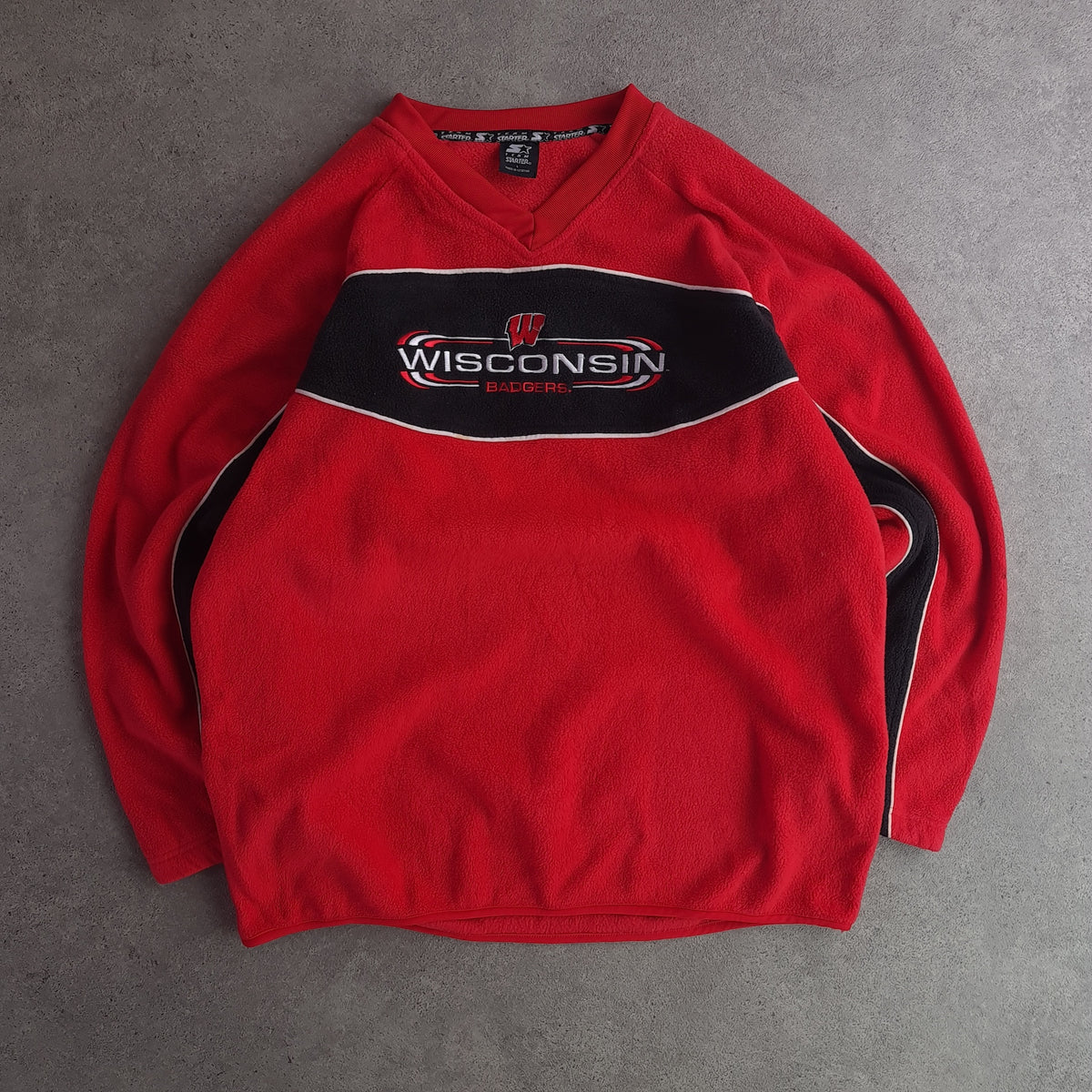 Vintage Starter Wisconsin Badgers Fleece Sweatshirt