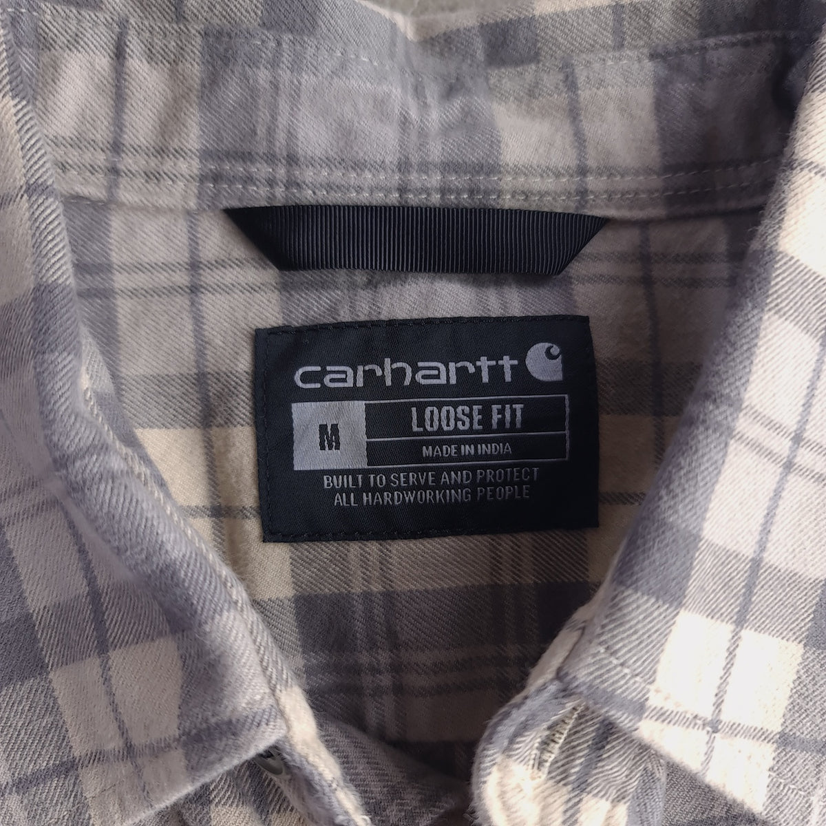Carhartt Loose Fit Heavyweight Plaid Flannel Shirt