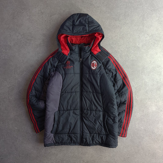Y2K Adidas AC Milan UEFA Champions League Padded Jacket