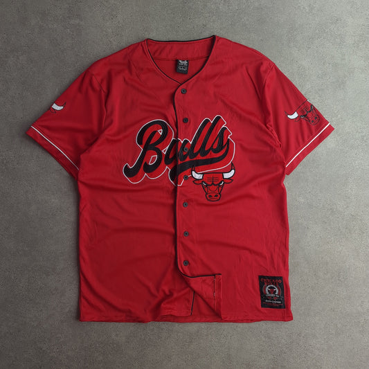 Chicago Bulls Ultra Game Button Up Baseball Shirt
