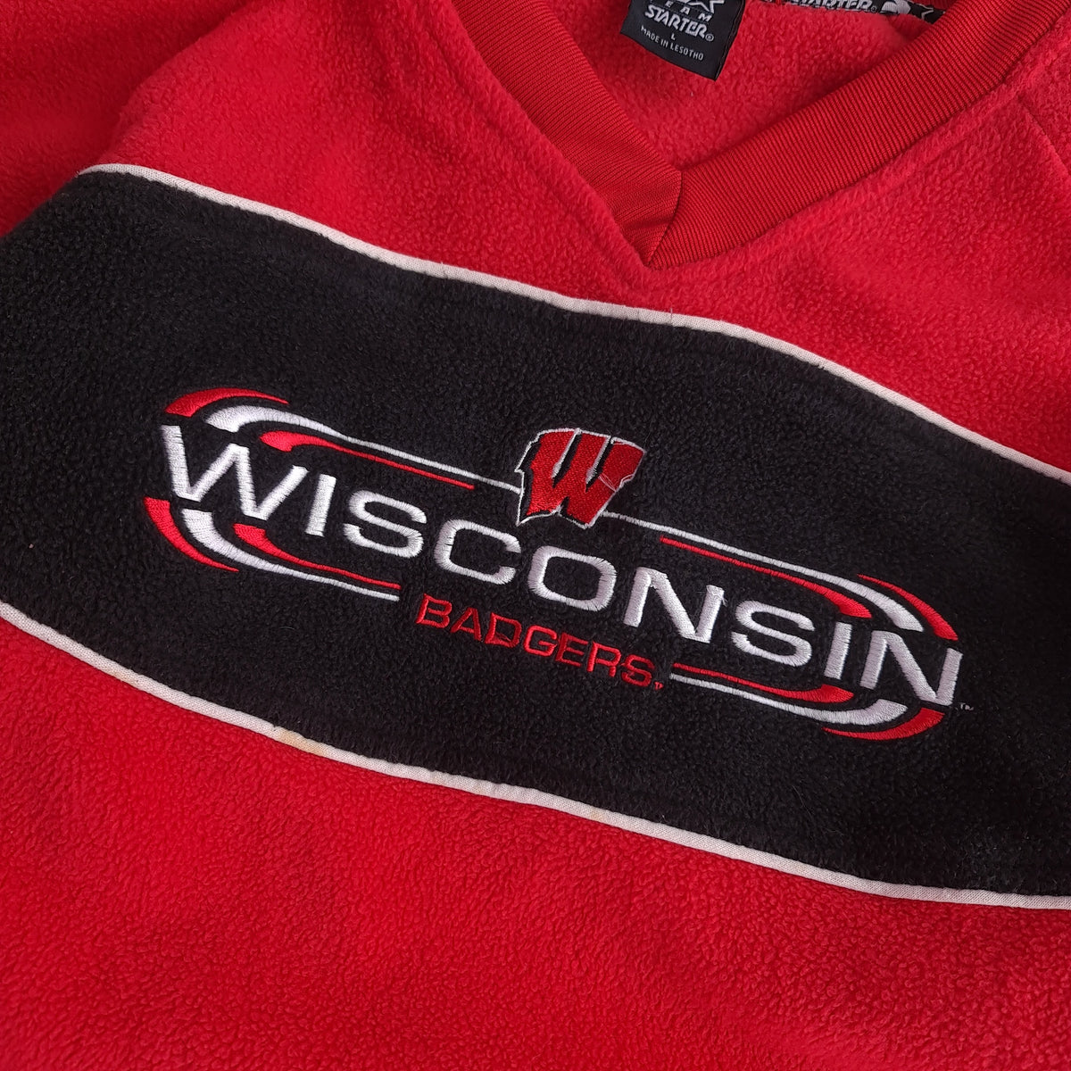 Vintage Starter Wisconsin Badgers Fleece Sweatshirt