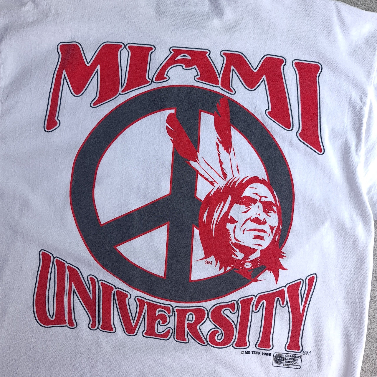 Vintage 1995 Miami University Back Print T-Shirt