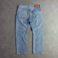 Levi's 501 Light Wash Distressed Ripped Jeans