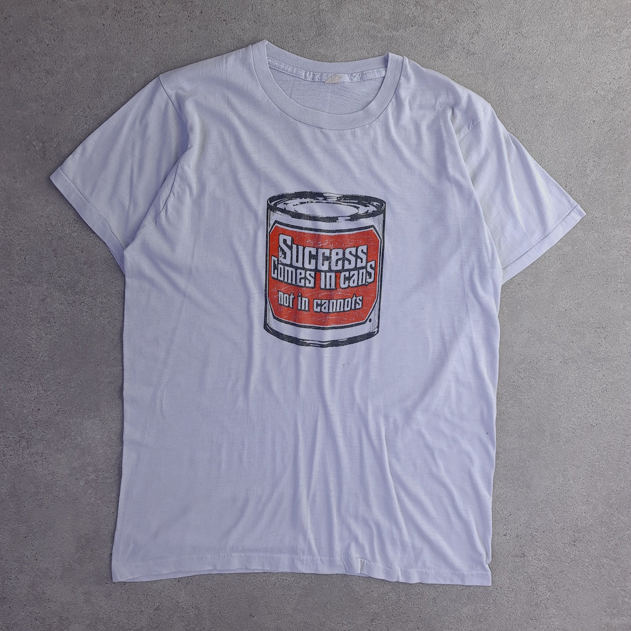 Vintage Success Comes in Cans Single Stitch T-Shirt