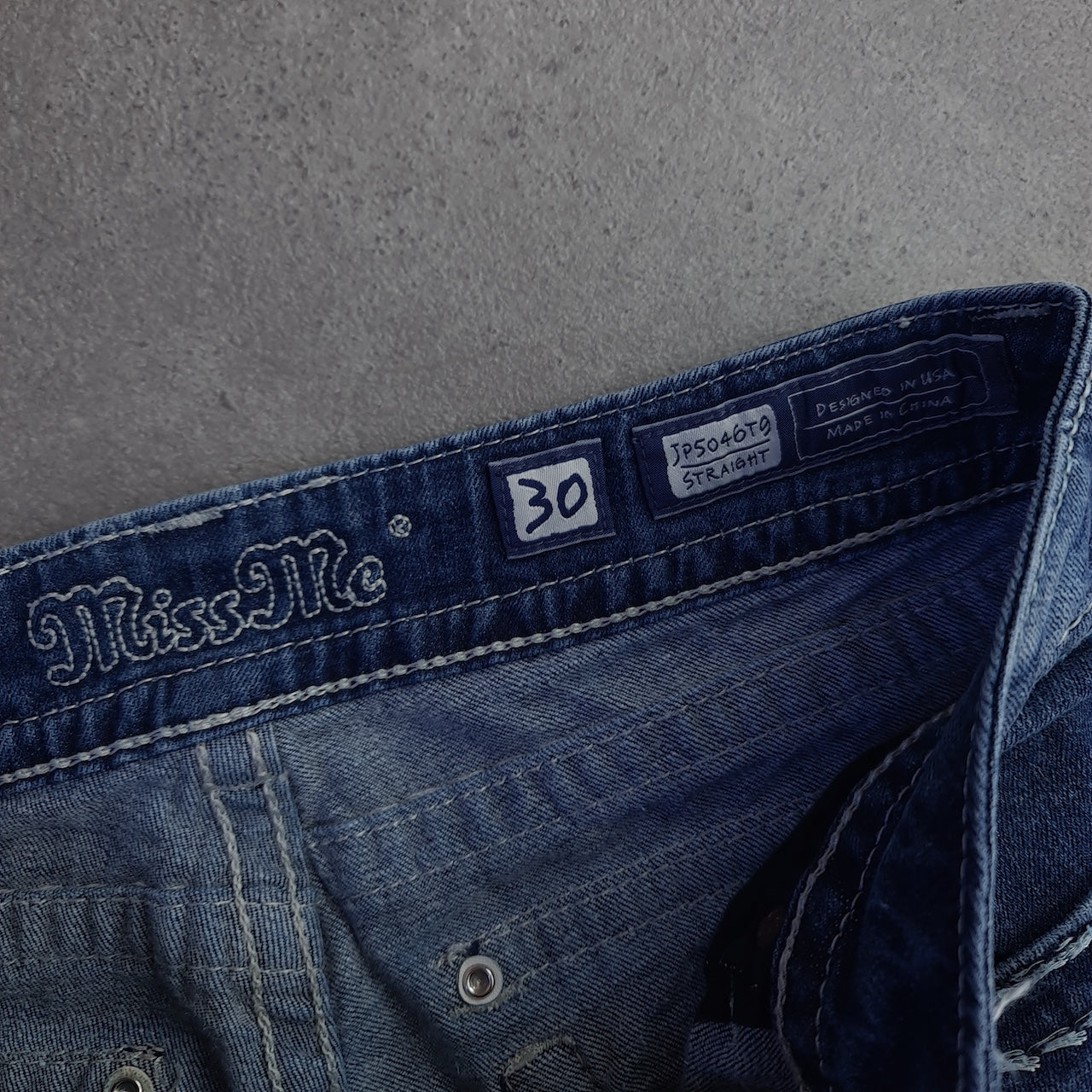 Y2K Miss Me JP5046T9 Straight Jeans