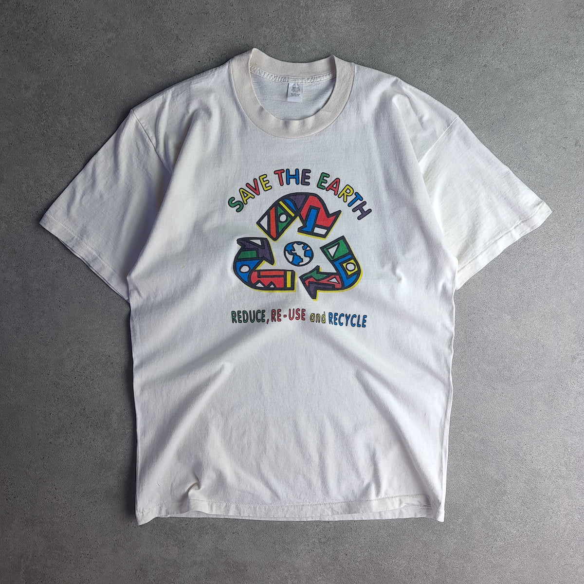 Vintage Save The Earth Reduce Re-Use and Recycle T-Shirt