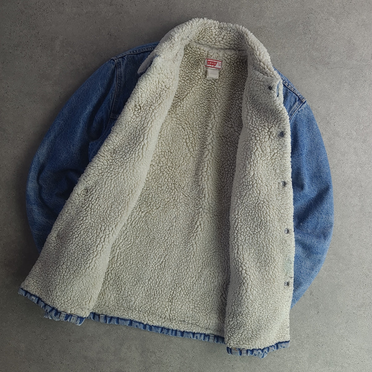Vintage 80s Levi's Sherpa Lined Denim Jacket