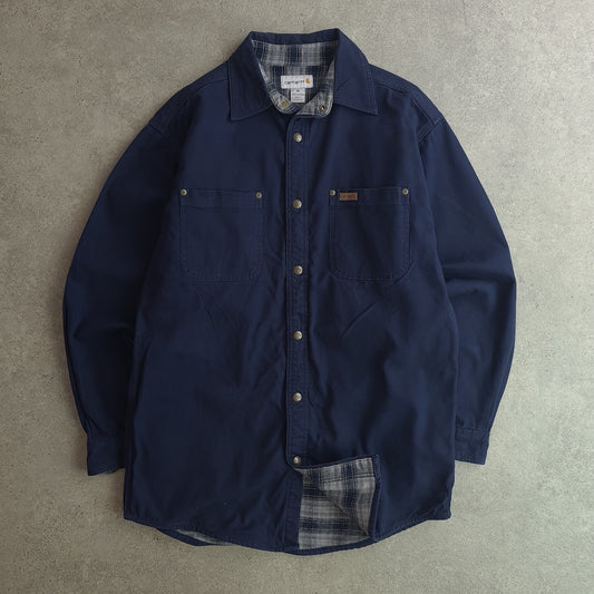 Carhartt Denim Snap Front Shirt Jacket