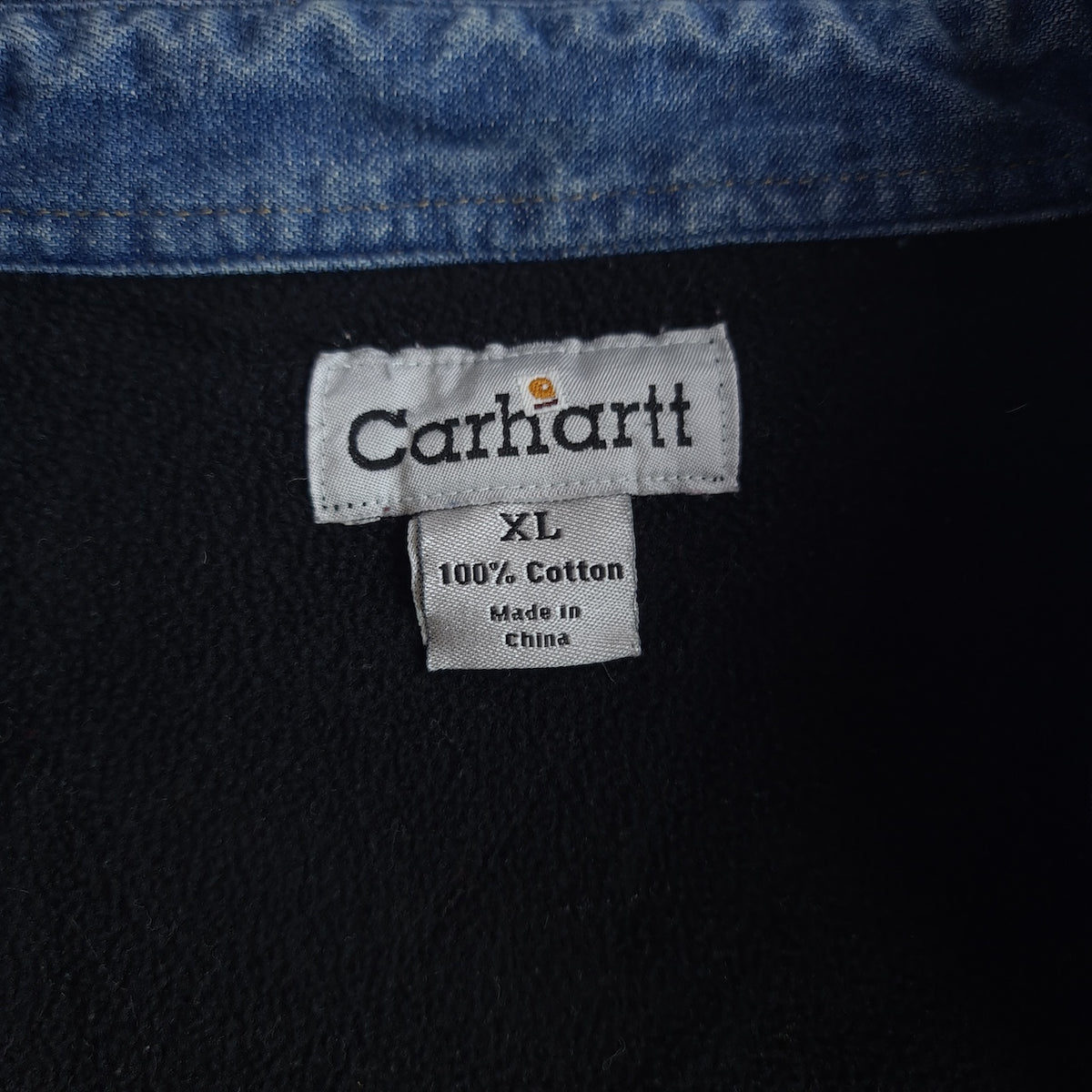 Carhartt Denim Fleece Lined Shirt Jacket