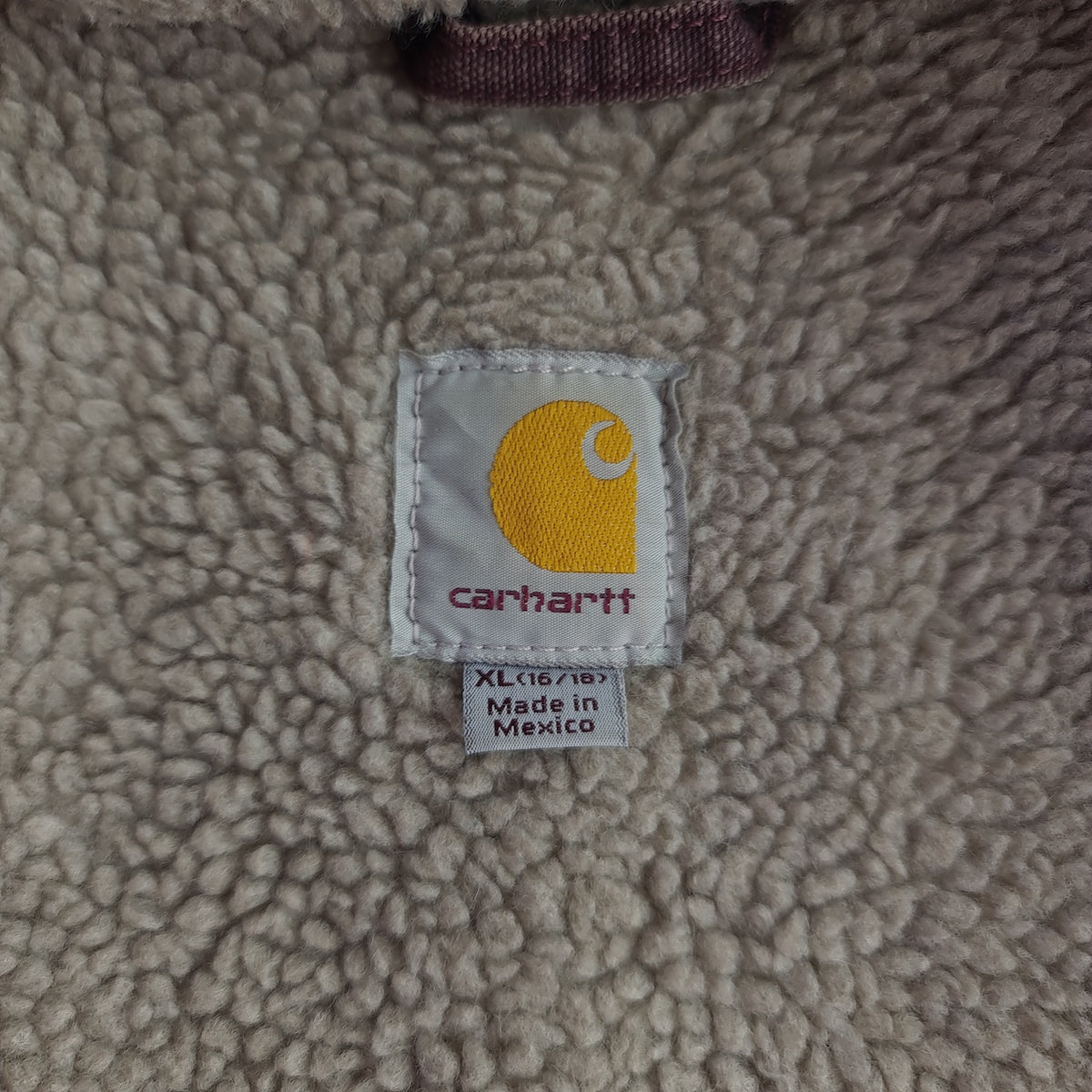 Vintage Carhartt WJ141 DWN Distressed Sandstone Sierra Jacket
