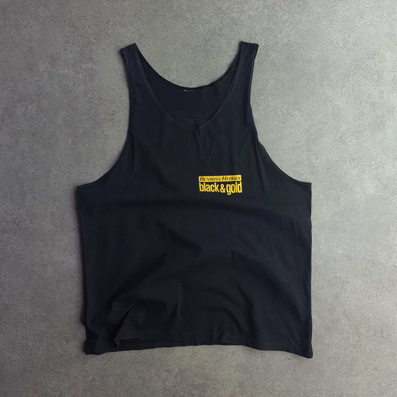 Vintage 90s Benson and Hedges The Smooth Edge Back Print Vest