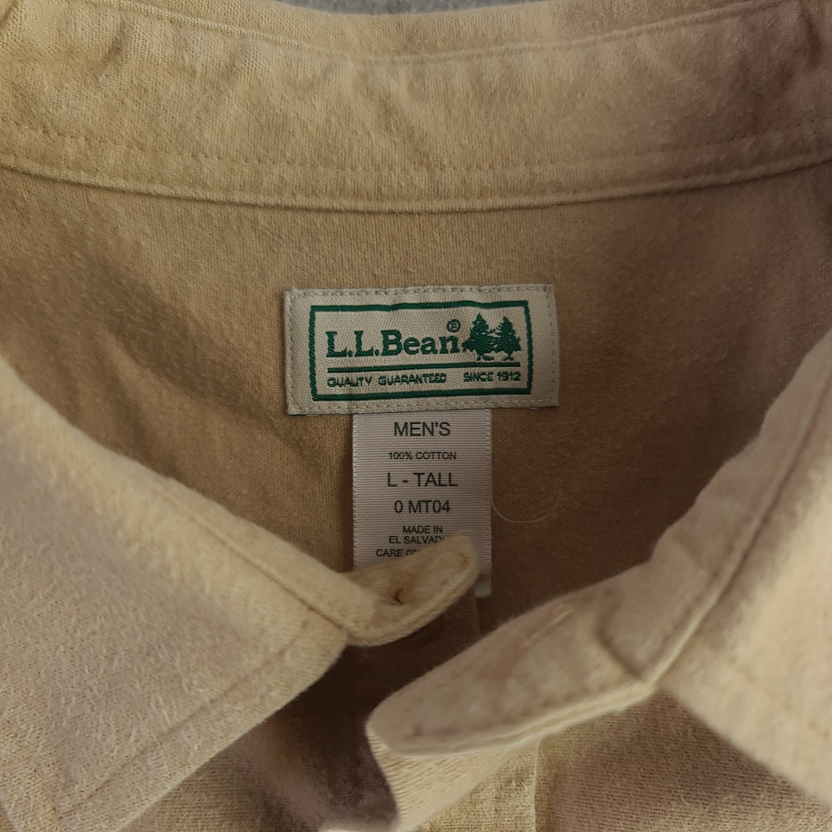 Vintage LL Bean Flannel Chamois Shirt