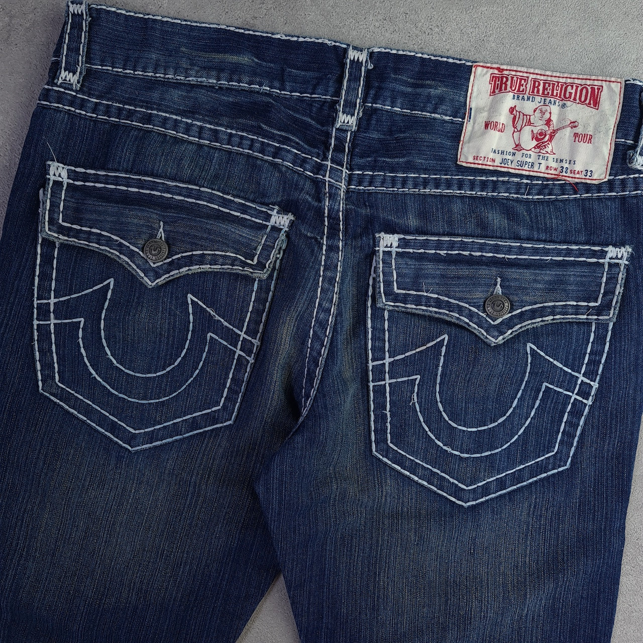 Y2K True Religion Joey Super T Twist Flare Jeans