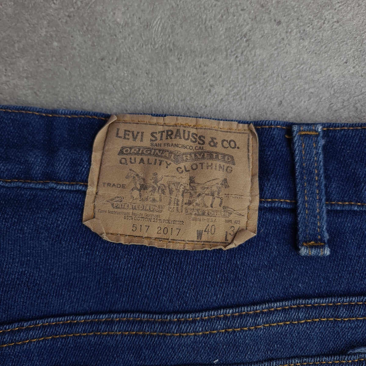 Vintage 80s 517 Bootcut Indigo Flex Jeans
