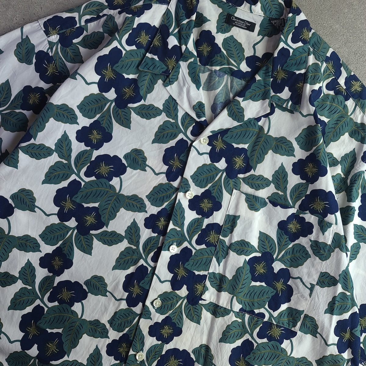 Rare Vintage 90s Christian Dior Monsieur Floral Shirt