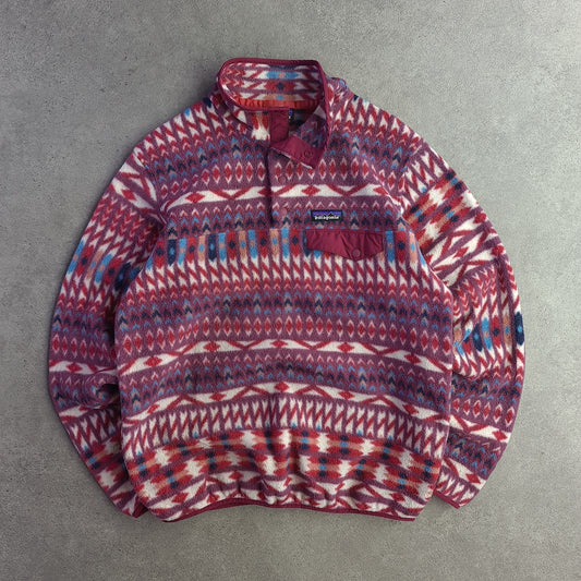Patagonia Lightweight Patterned Synchilla Snap-T Fleece