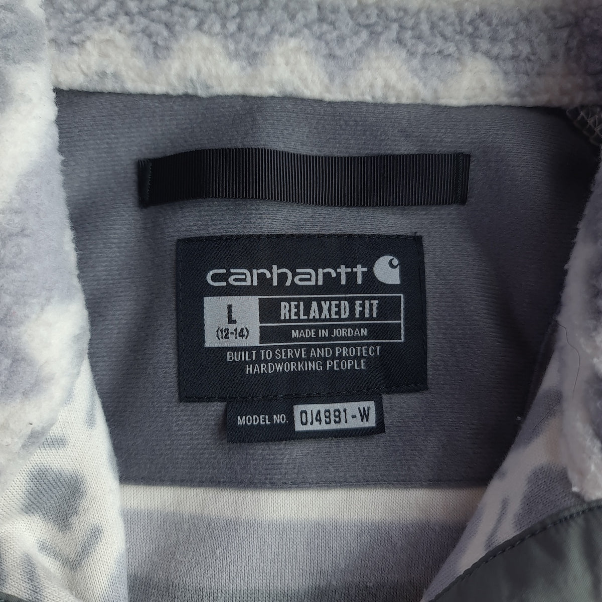 Carhartt 104922 Relaxed Fit Snap T Sherpa Fleece
