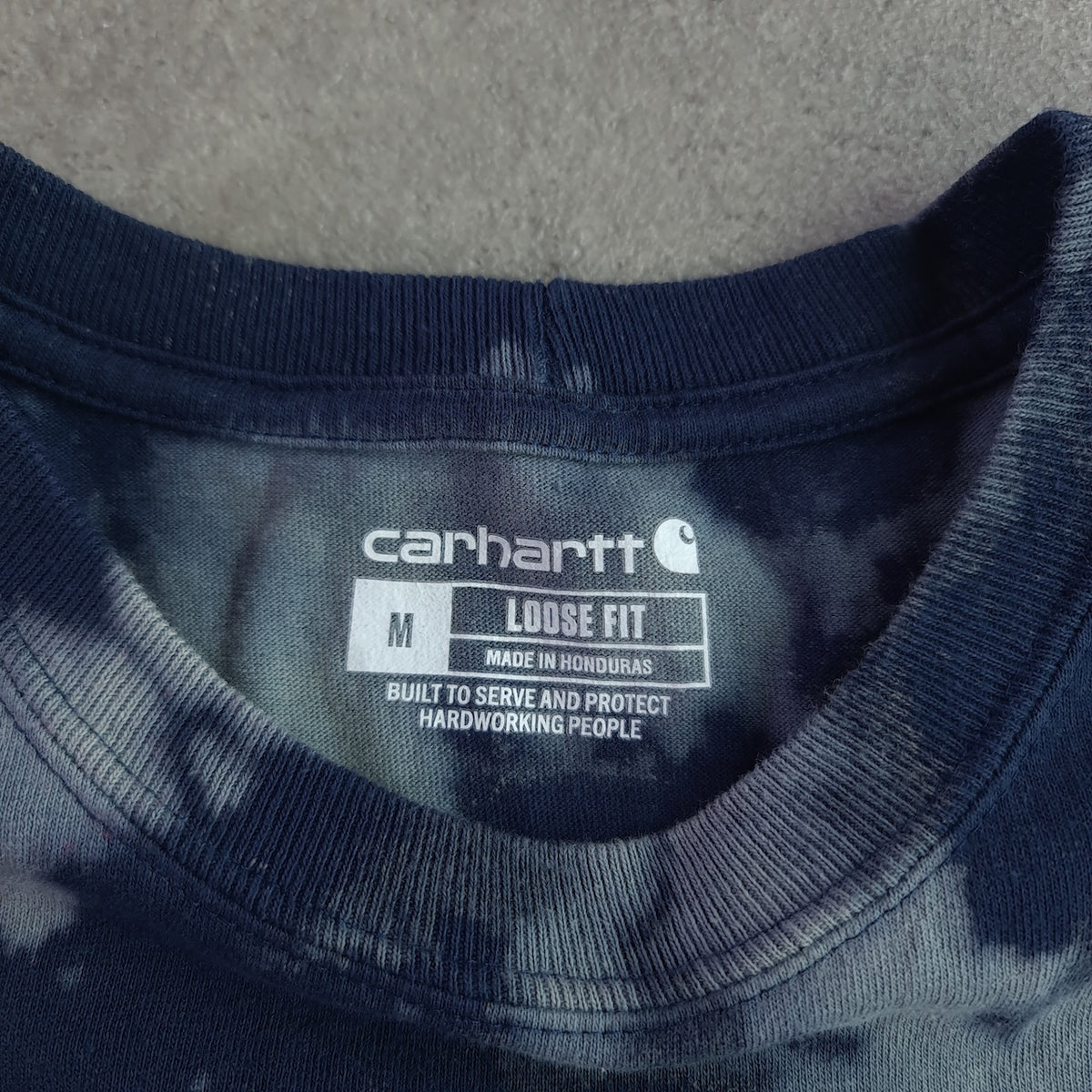 Carhartt Pocket Loose Fit Tie Dye Effect T-Shirt