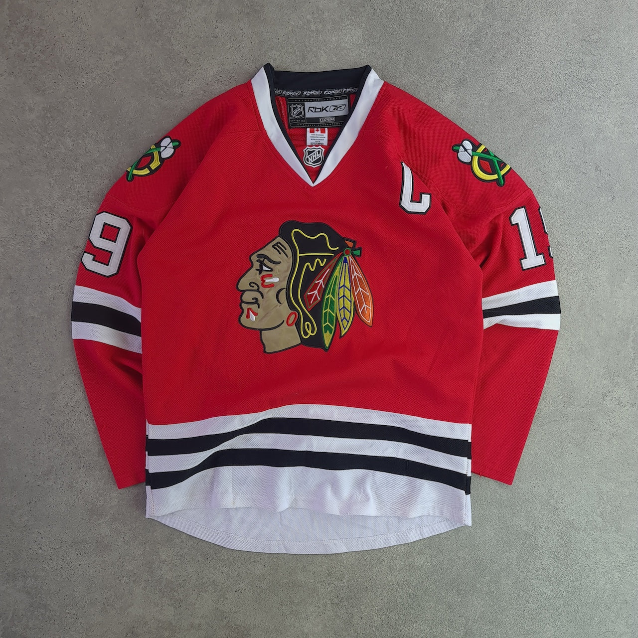 Chicago Blackhawks NHL Reebok CCM Hockey Jersey - Toews 19