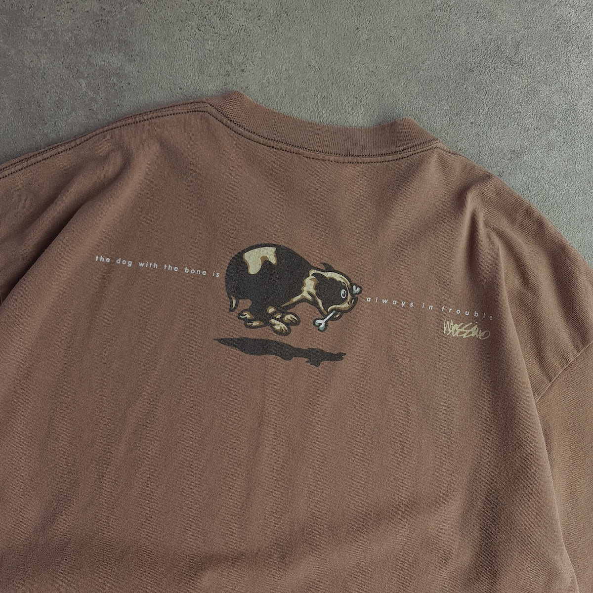 Vintage Mossimo Dog With Bone T-Shirt