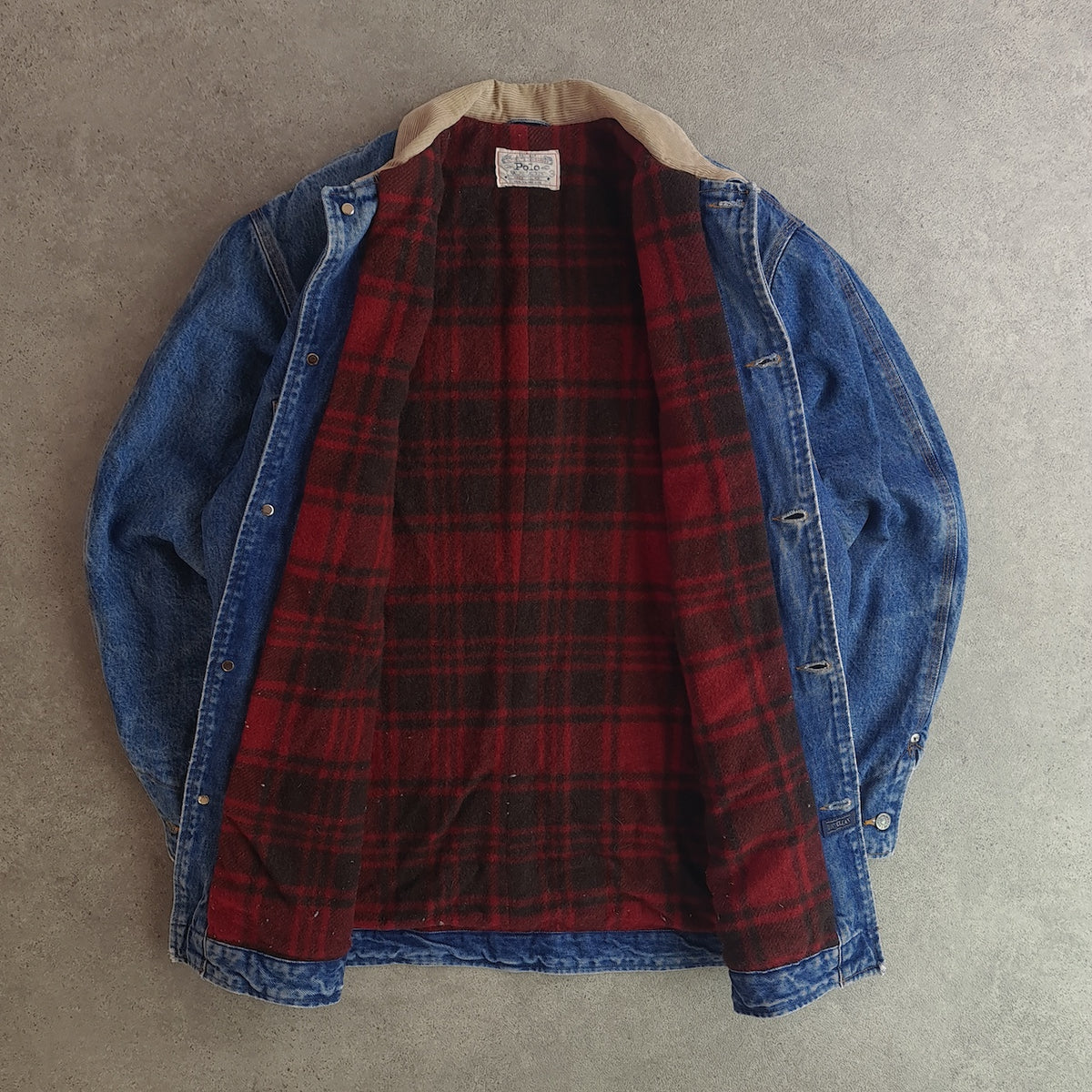 Ralph Lauren Polo Blanket Lined Denim Chore Jacket