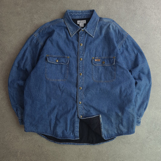Carhartt Denim Fleece Lined Shirt Jacket