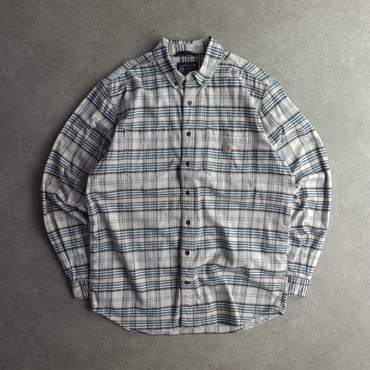 Carhartt Rugged Flex Plaid Flannel Long Sleeve Shirt - Tall