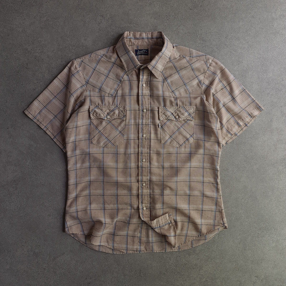 Levi's Regular Fit Short Sleeve Flannel Shirt