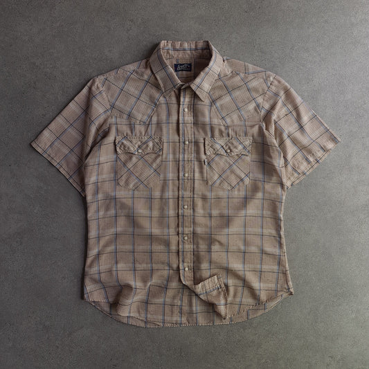 Levi's Regular Fit Short Sleeve Flannel Shirt