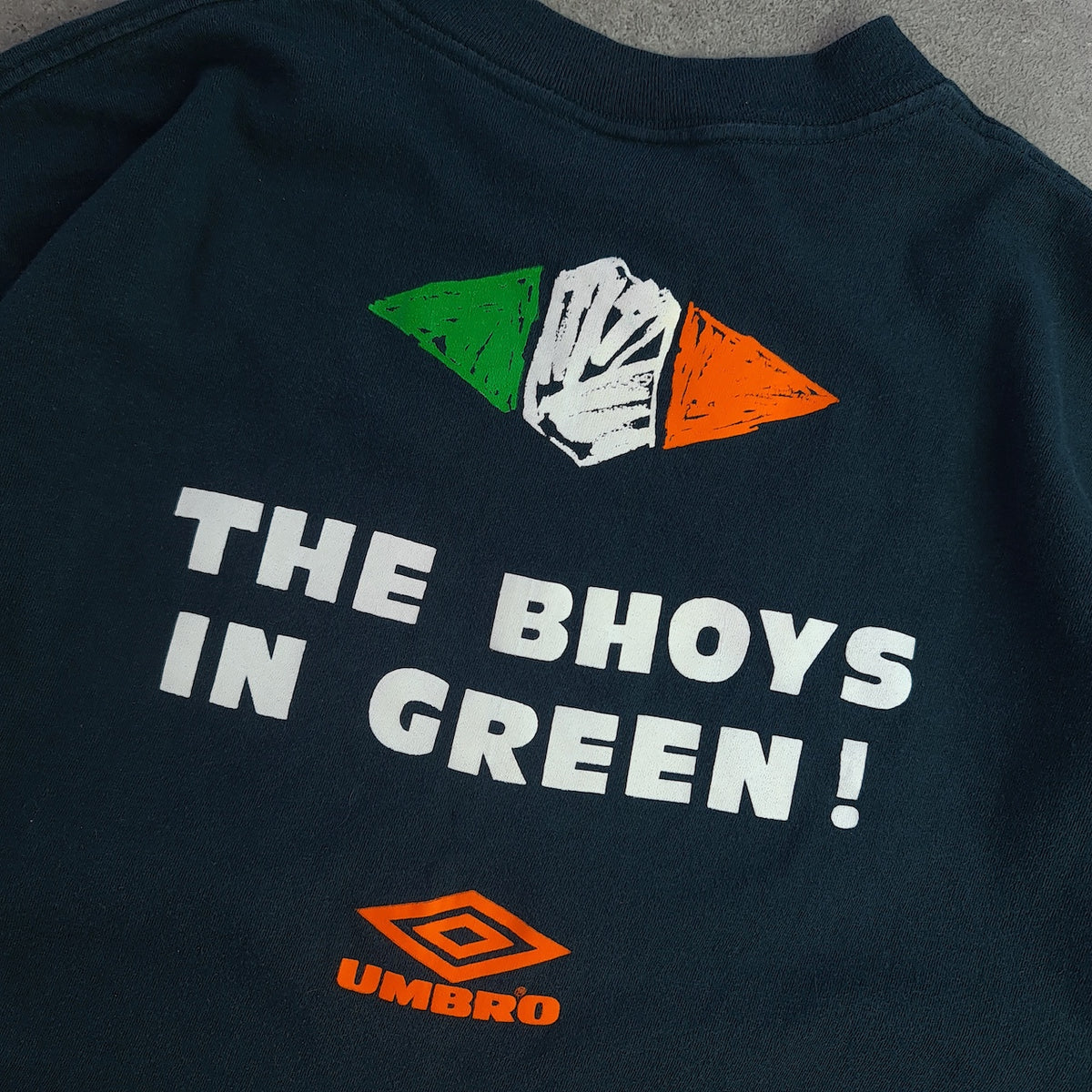 Rare Vintage Umbro USA 94 Ireland The Bhoys In Green T-Shirt