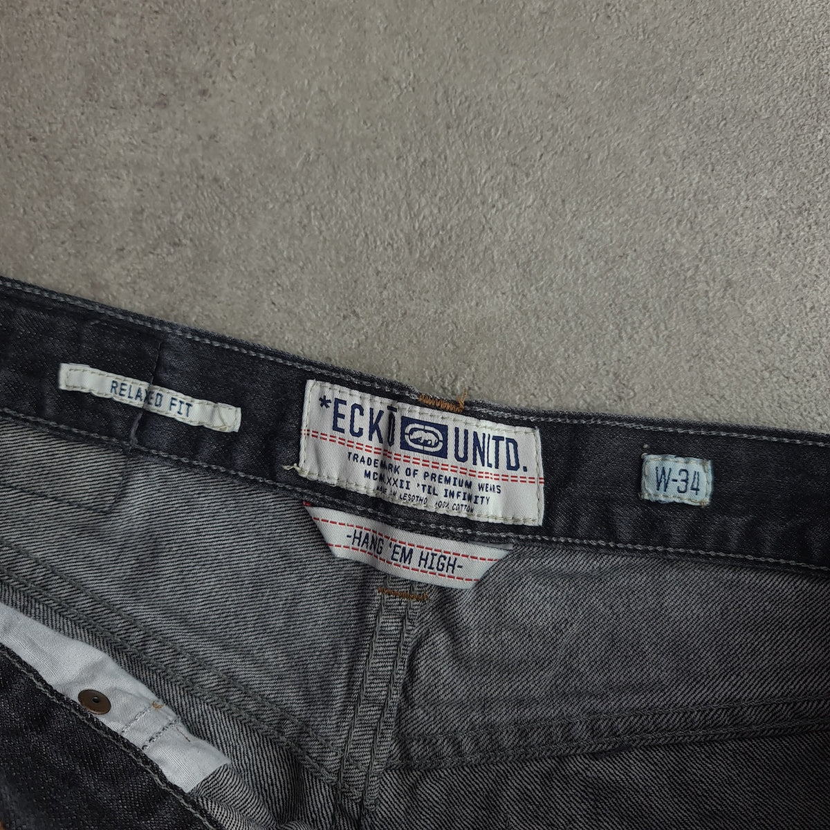 Y2K Ecko Unltd Relaxed Fit 'Hang Em High' Jorts
